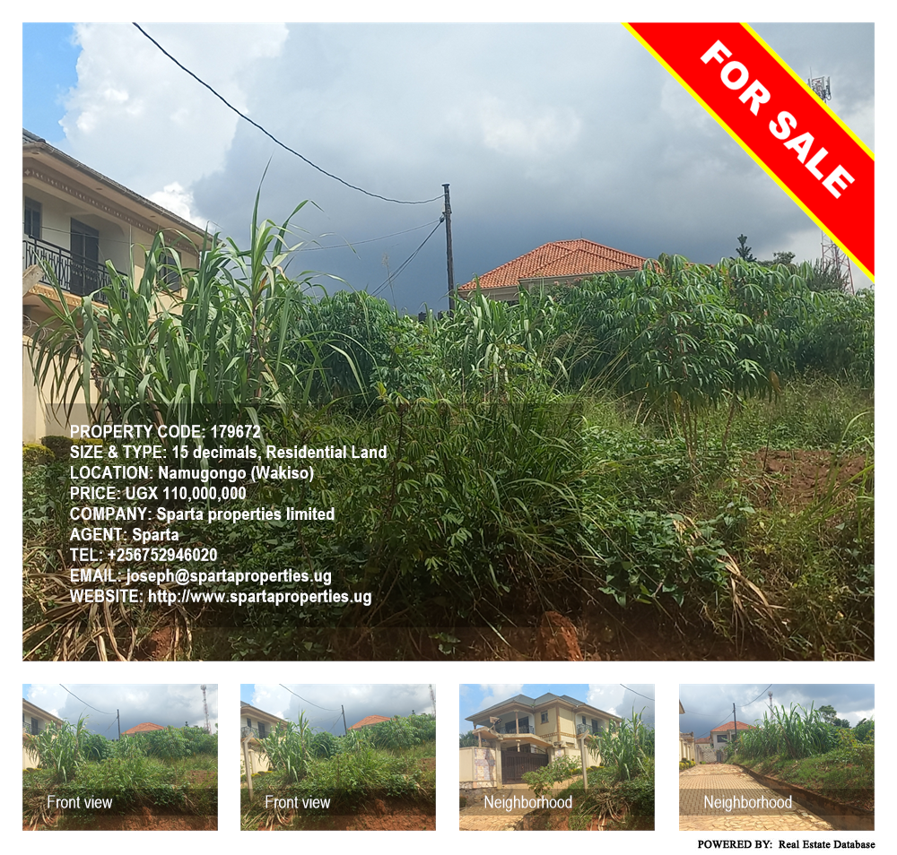 Residential Land  for sale in Namugongo Wakiso Uganda, code: 179672