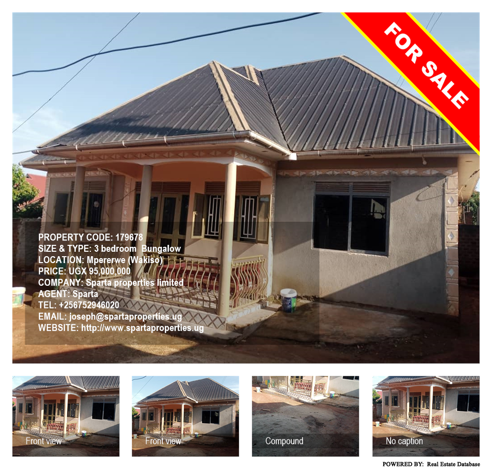 3 bedroom Bungalow  for sale in Mpererwe Wakiso Uganda, code: 179678