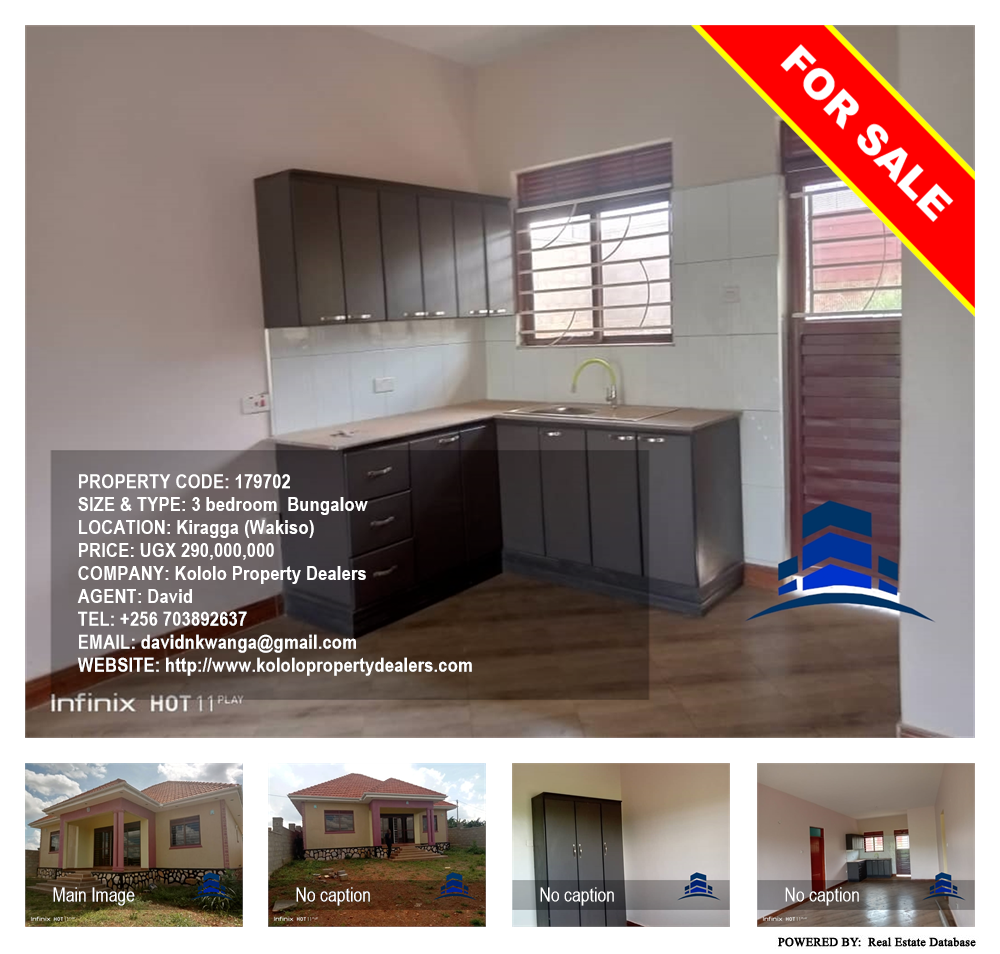 3 bedroom Bungalow  for sale in Kiragga Wakiso Uganda, code: 179702