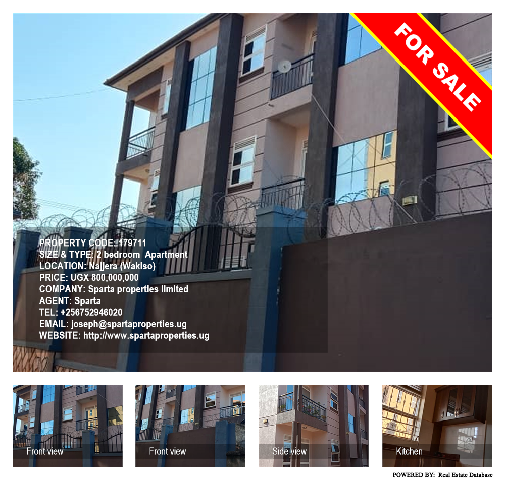 2 bedroom Apartment  for sale in Najjera Wakiso Uganda, code: 179711