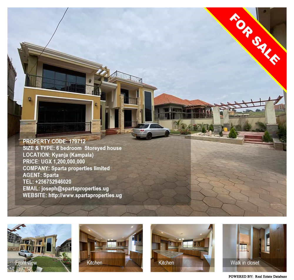 6 bedroom Storeyed house  for sale in Kyanja Kampala Uganda, code: 179712