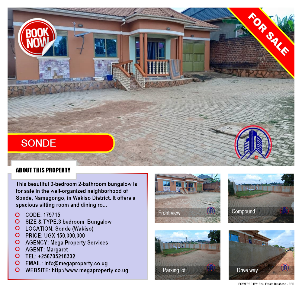 3 bedroom Bungalow  for sale in Sonde Wakiso Uganda, code: 179715