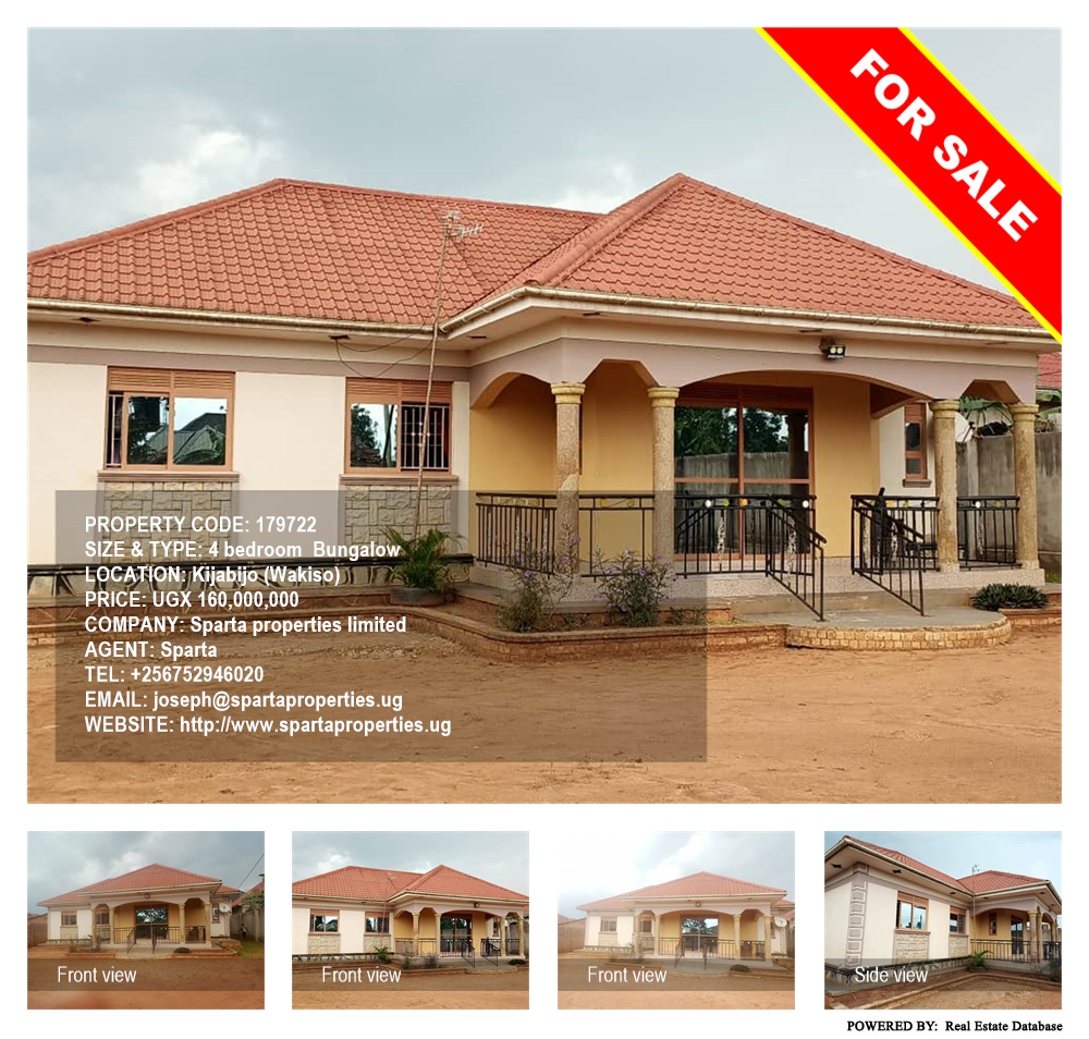 4 bedroom Bungalow  for sale in Kijabijo Wakiso Uganda, code: 179722