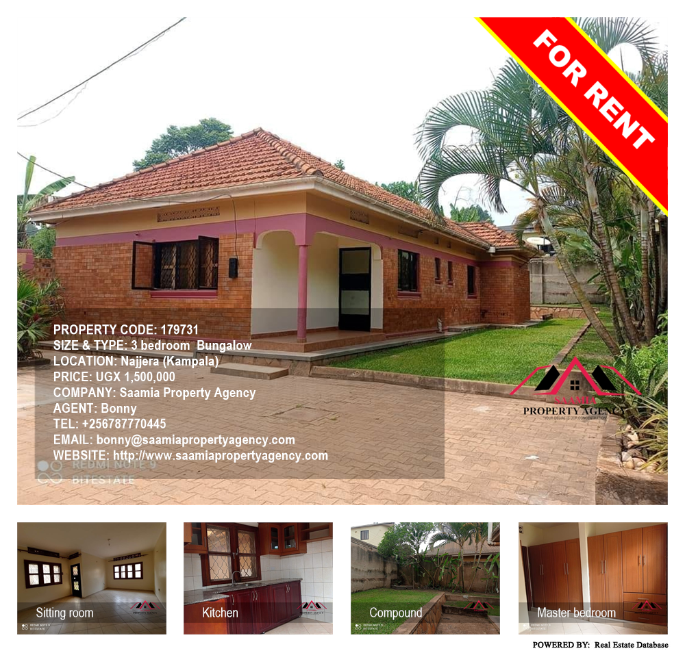 3 bedroom Bungalow  for rent in Najjera Kampala Uganda, code: 179731