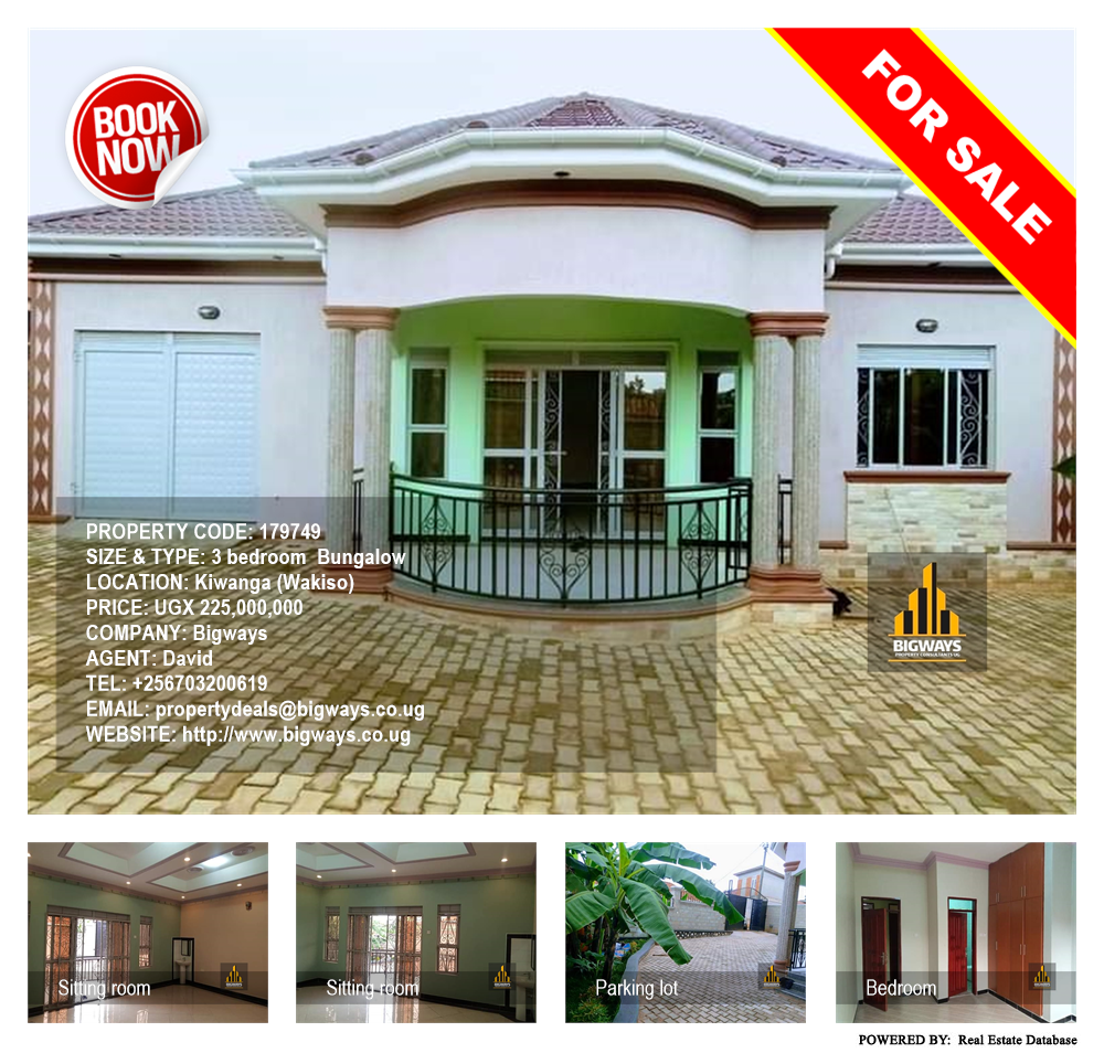 3 bedroom Bungalow  for sale in Kiwanga Wakiso Uganda, code: 179749