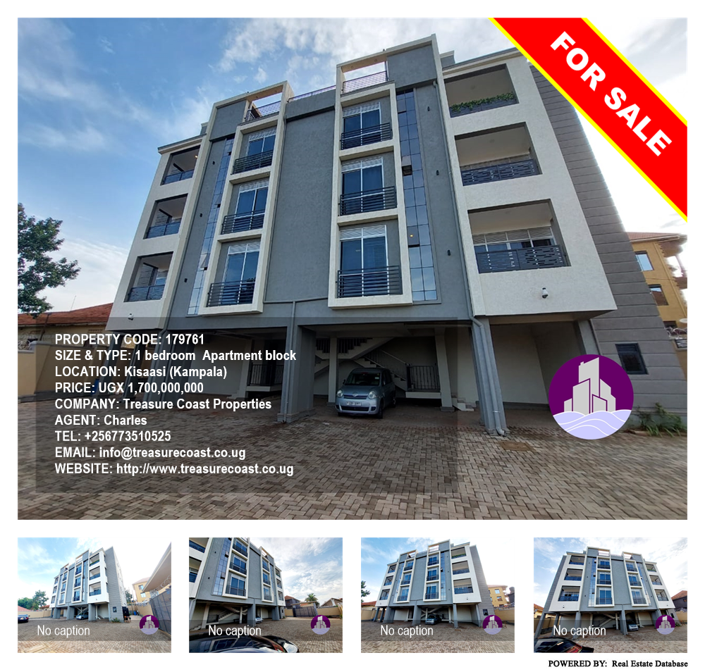 1 bedroom Apartment block  for sale in Kisaasi Kampala Uganda, code: 179761