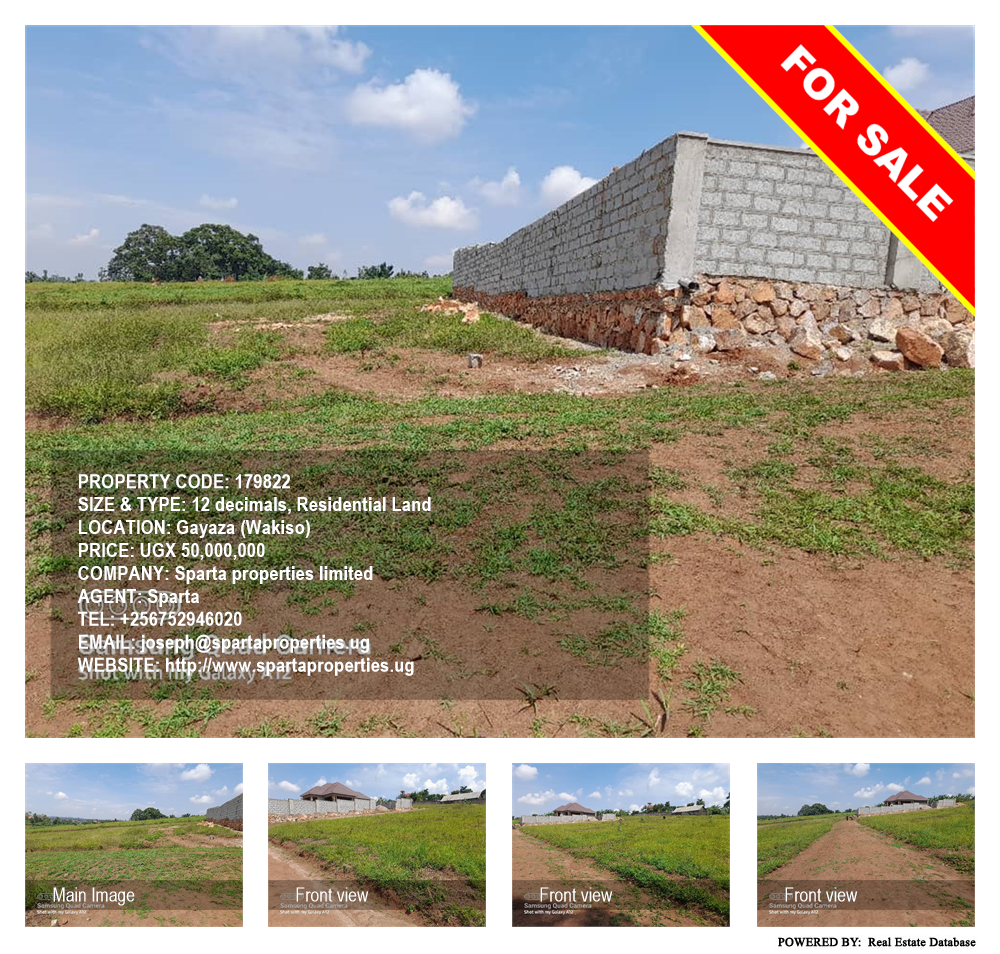 Residential Land  for sale in Gayaza Wakiso Uganda, code: 179822