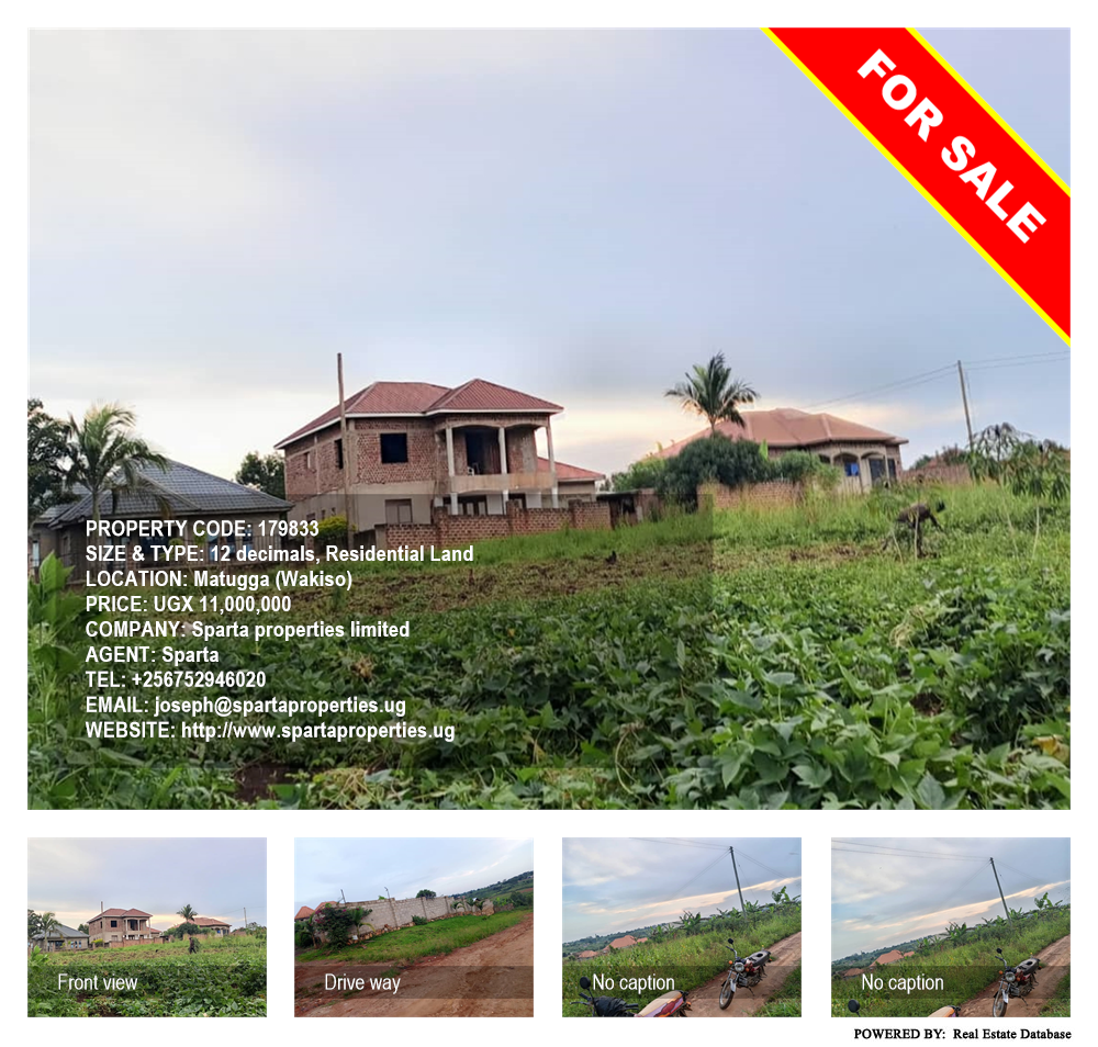 Residential Land  for sale in Matugga Wakiso Uganda, code: 179833