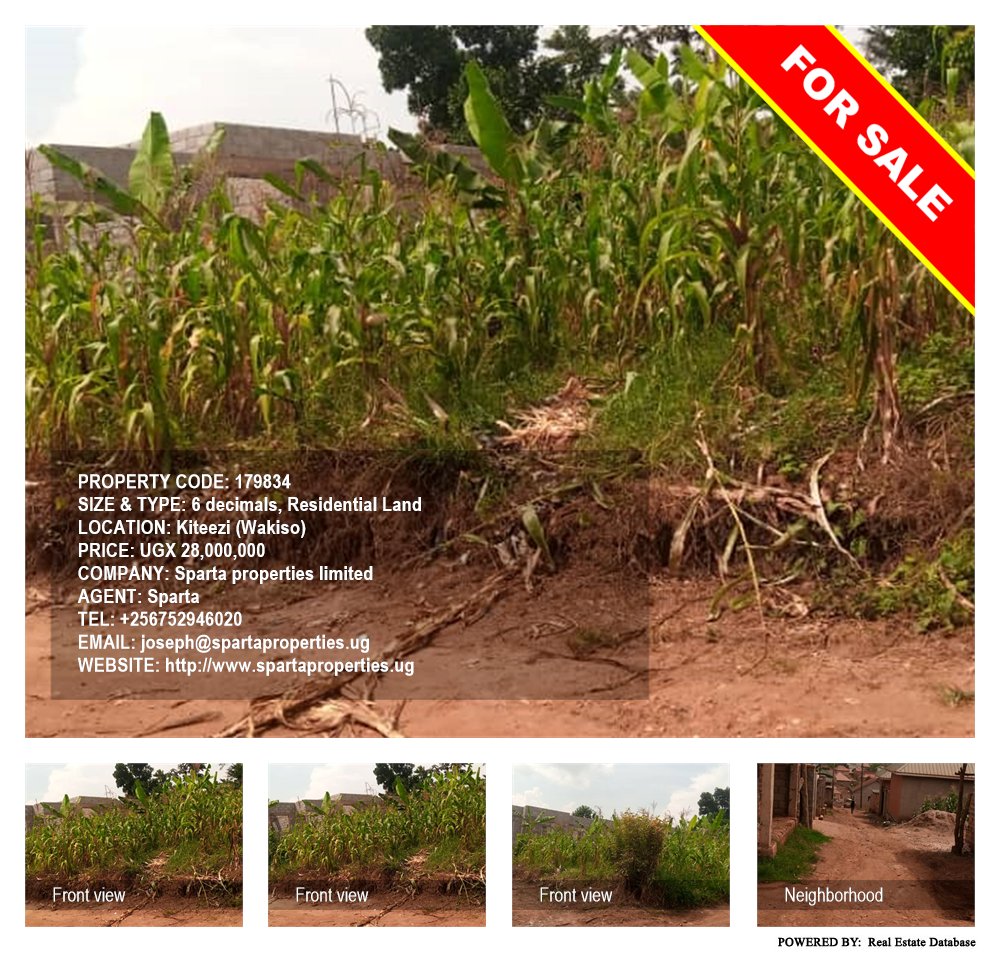 Residential Land  for sale in Kiteezi Wakiso Uganda, code: 179834