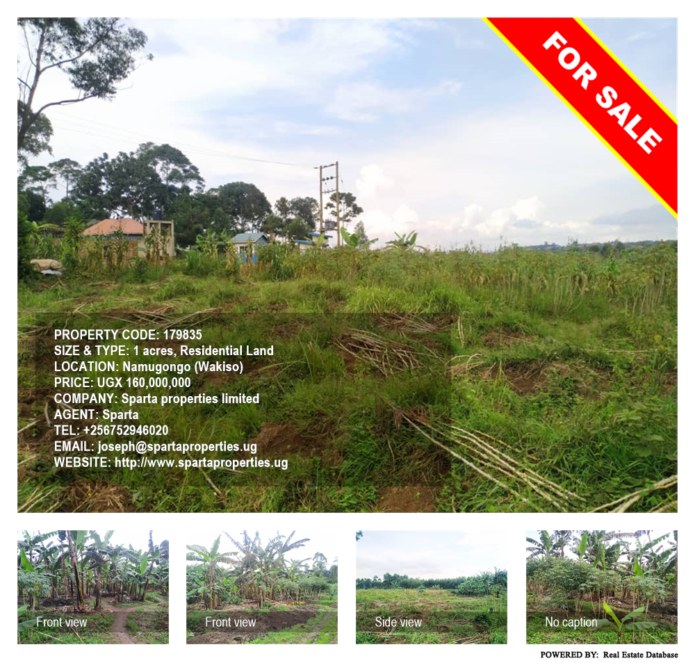 Residential Land  for sale in Namugongo Wakiso Uganda, code: 179835