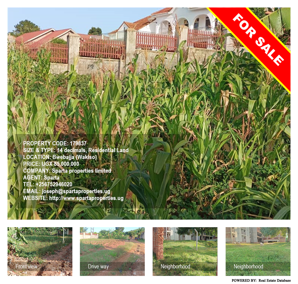 Residential Land  for sale in Bwebajja Wakiso Uganda, code: 179837