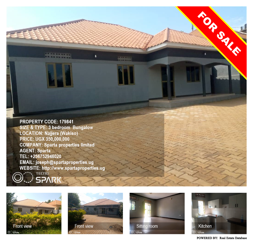 3 bedroom Bungalow  for sale in Najjera Wakiso Uganda, code: 179841