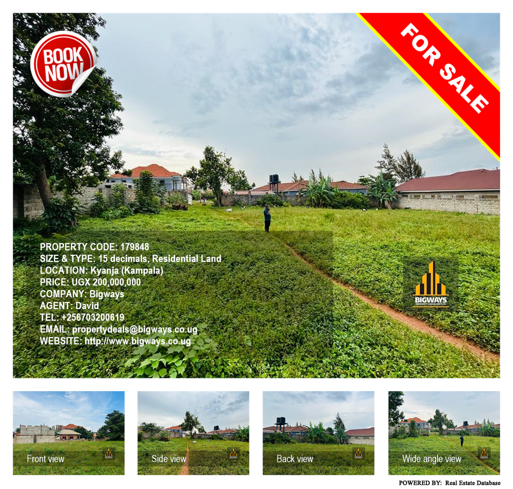 Residential Land  for sale in Kyanja Kampala Uganda, code: 179848