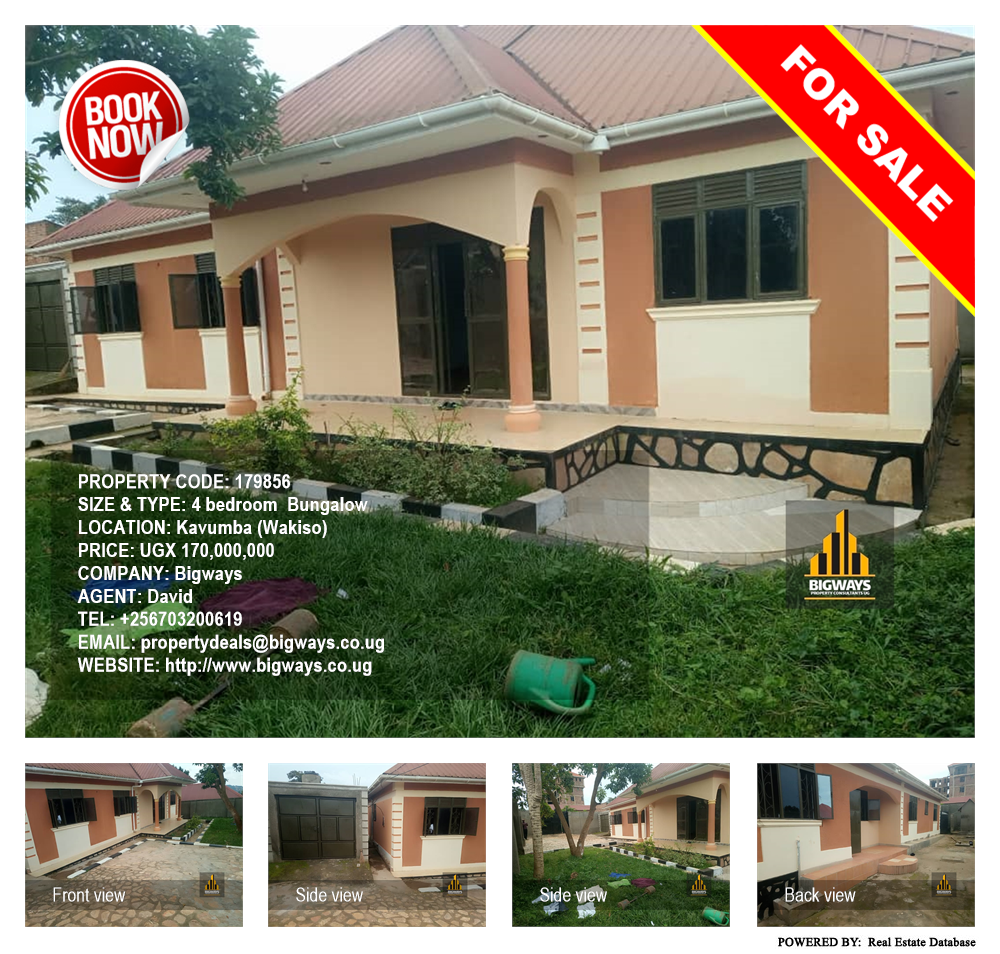 4 bedroom Bungalow  for sale in Kavumba Wakiso Uganda, code: 179856