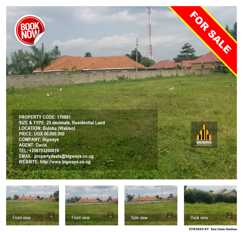 Residential Land  for sale in Buloba Wakiso Uganda, code: 179881