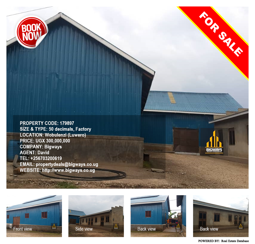 Factory  for sale in Wobulenzi Luweero Uganda, code: 179897