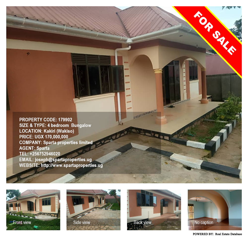 4 bedroom Bungalow  for sale in Kakiri Wakiso Uganda, code: 179902