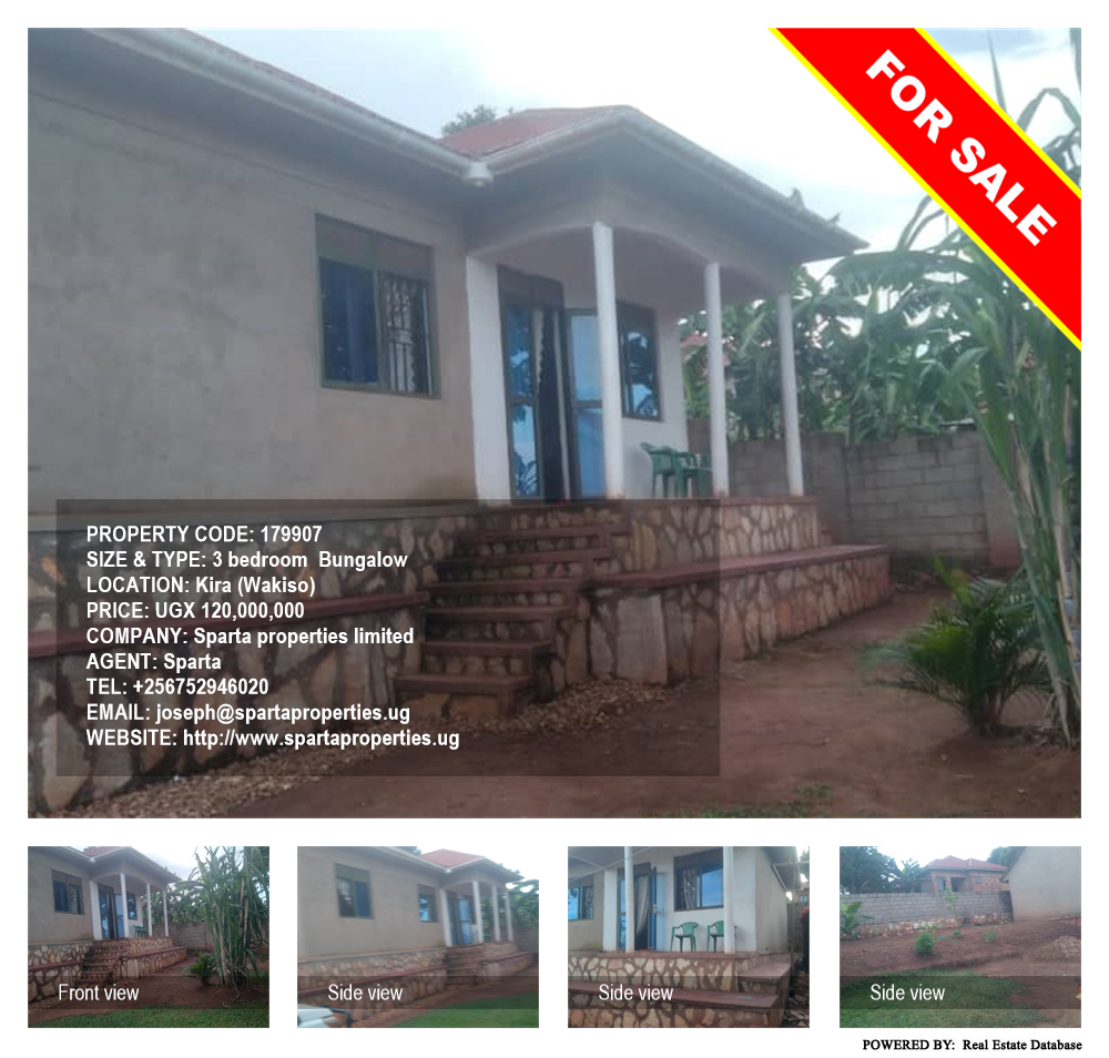 3 bedroom Bungalow  for sale in Kira Wakiso Uganda, code: 179907