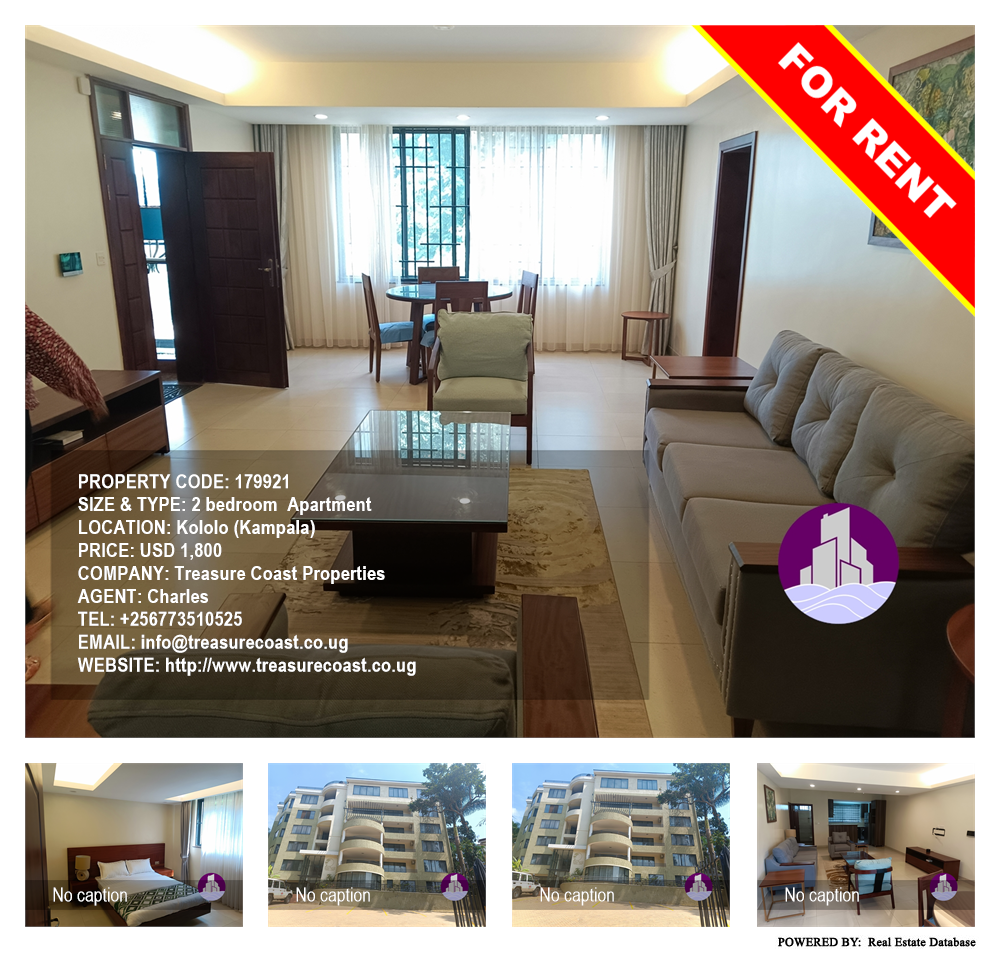 2 bedroom Apartment  for rent in Kololo Kampala Uganda, code: 179921