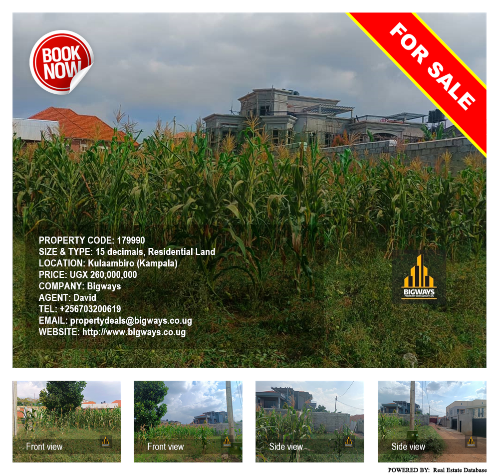 Residential Land  for sale in Kulambilo Kampala Uganda, code: 179990