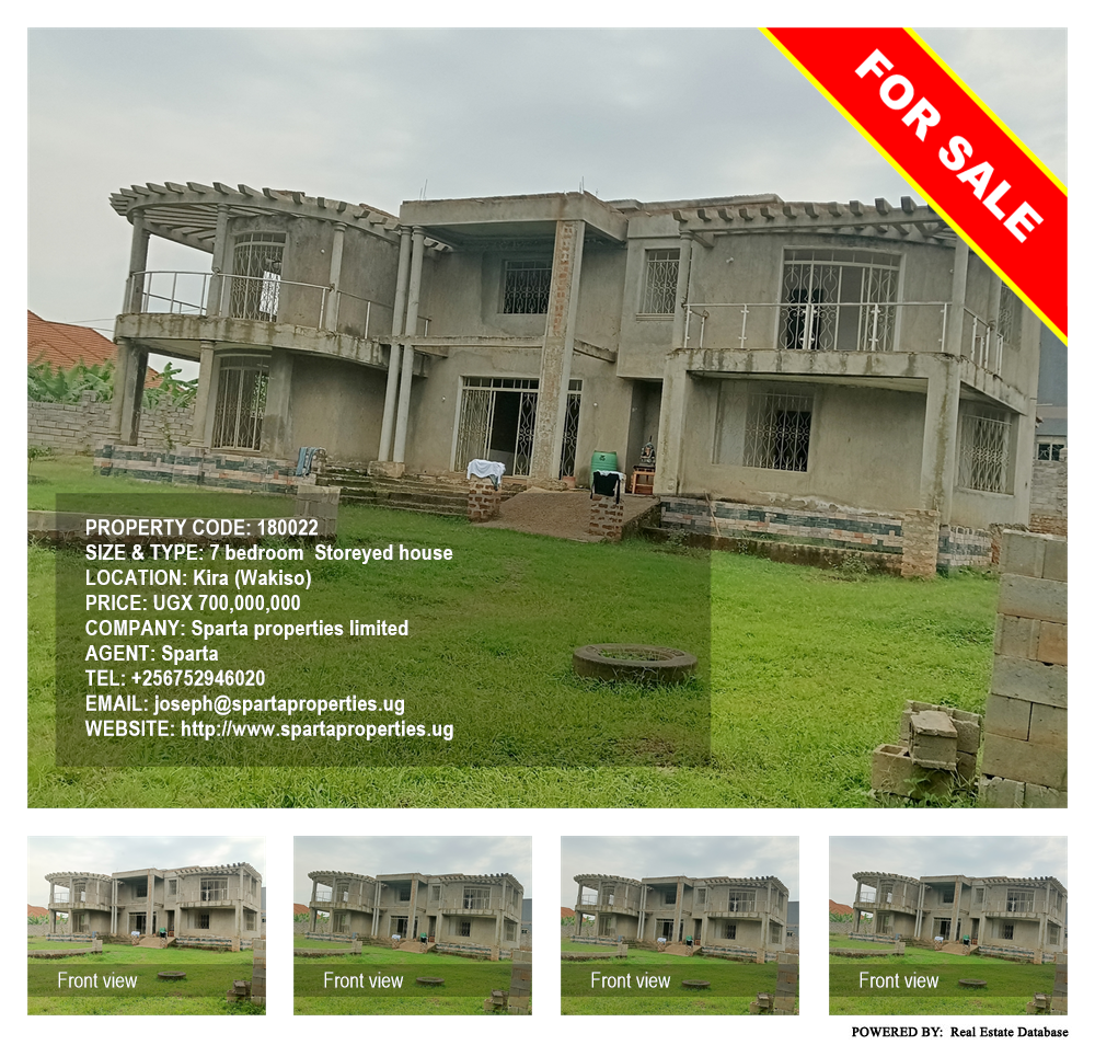 7 bedroom Storeyed house  for sale in Kira Wakiso Uganda, code: 180022