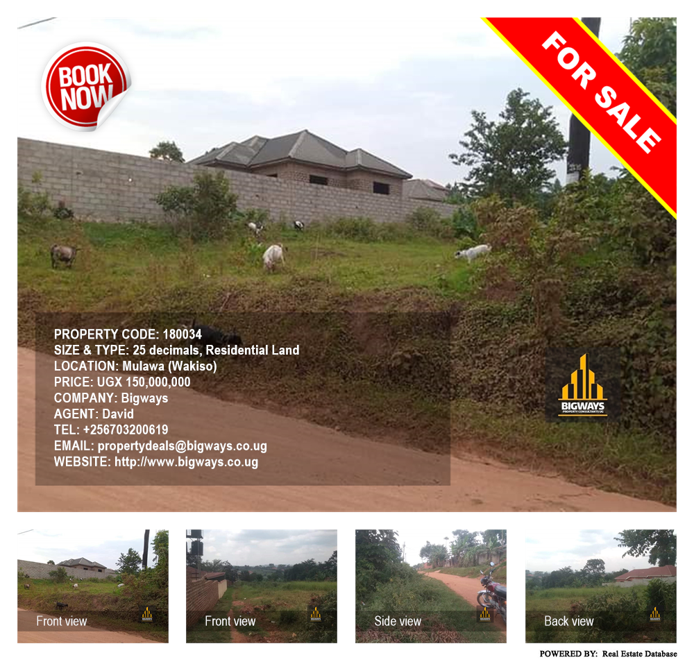 Residential Land  for sale in Mulawa Wakiso Uganda, code: 180034