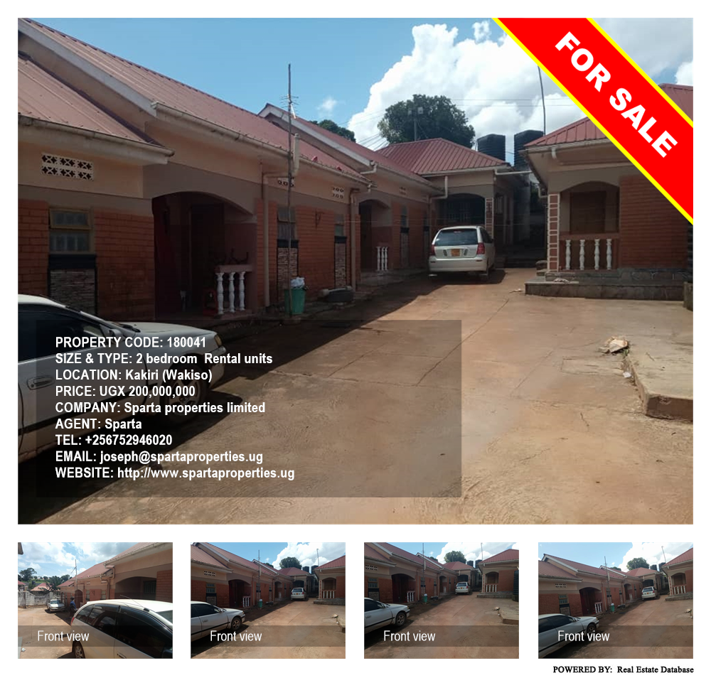 2 bedroom Rental units  for sale in Kakiri Wakiso Uganda, code: 180041