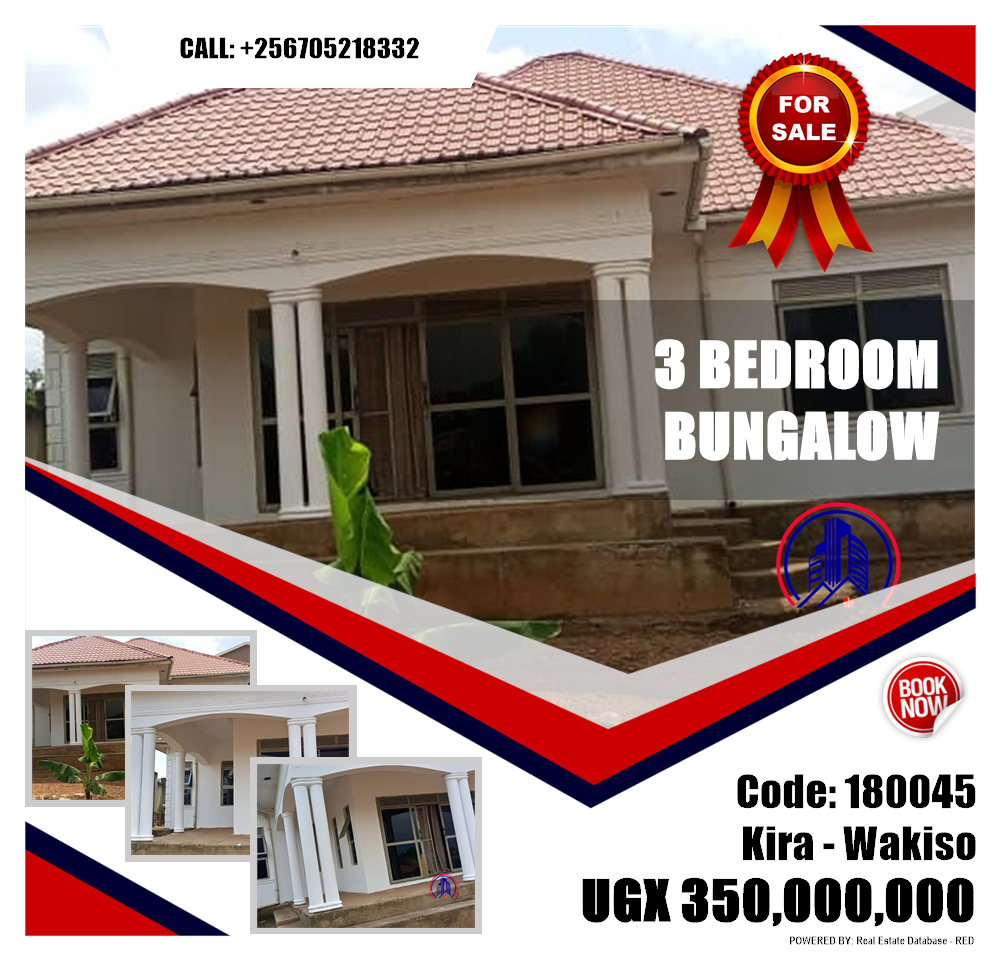 3 bedroom Bungalow  for sale in Kira Wakiso Uganda, code: 180045