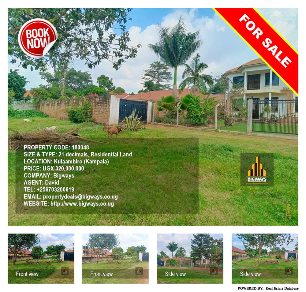 Residential Land  for sale in Kulambilo Kampala Uganda, code: 180048