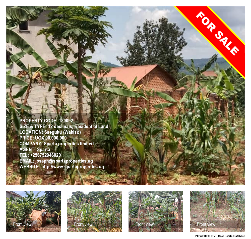 Residential Land  for sale in Seguku Wakiso Uganda, code: 180092