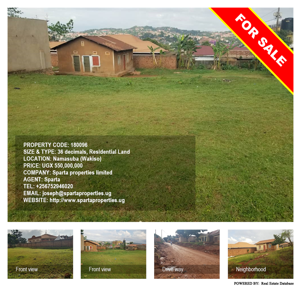 Residential Land  for sale in Namasuba Wakiso Uganda, code: 180096