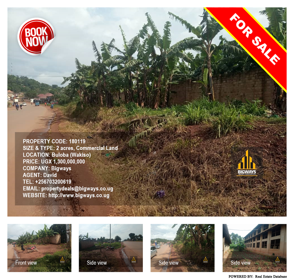 Commercial Land  for sale in Buloba Wakiso Uganda, code: 180119