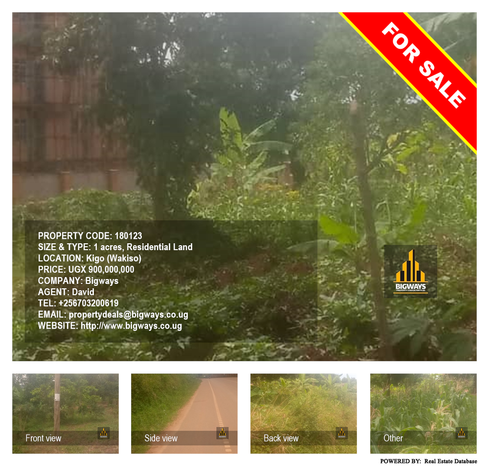 Residential Land  for sale in Kigo Wakiso Uganda, code: 180123