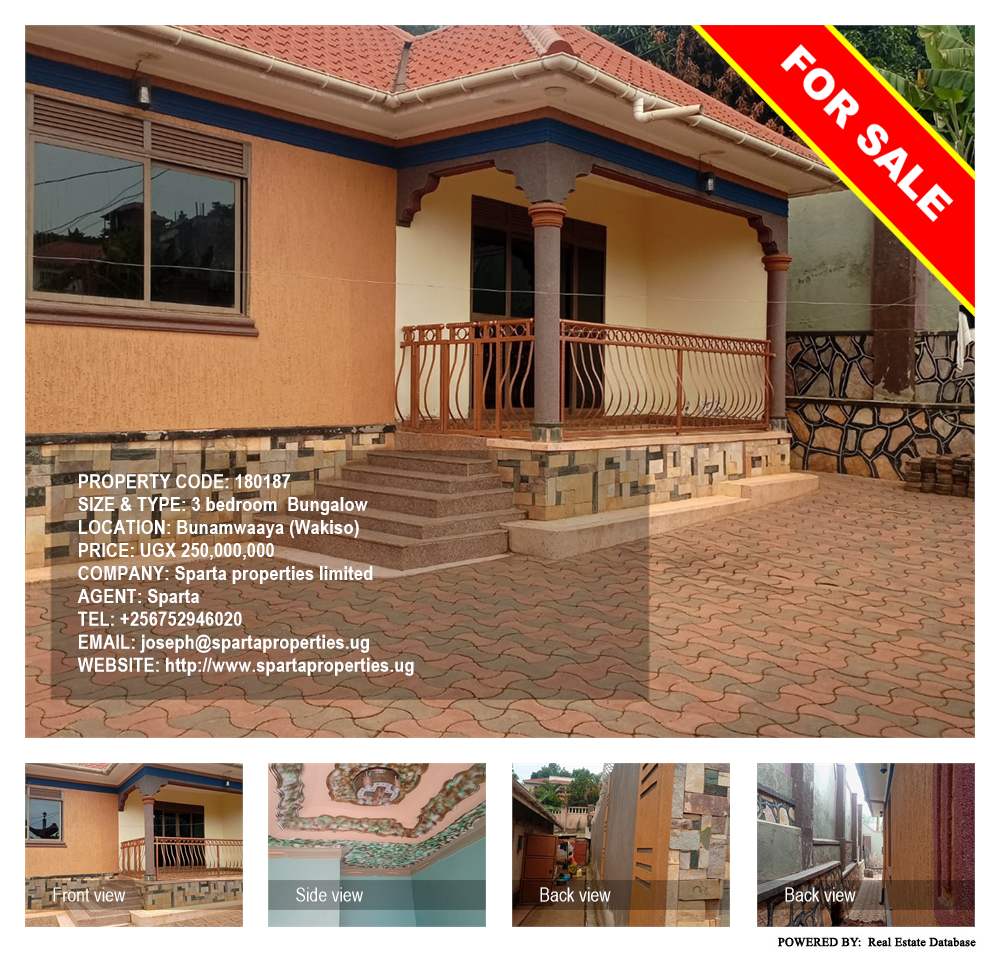 3 bedroom Bungalow  for sale in Bunamwaaya Wakiso Uganda, code: 180187