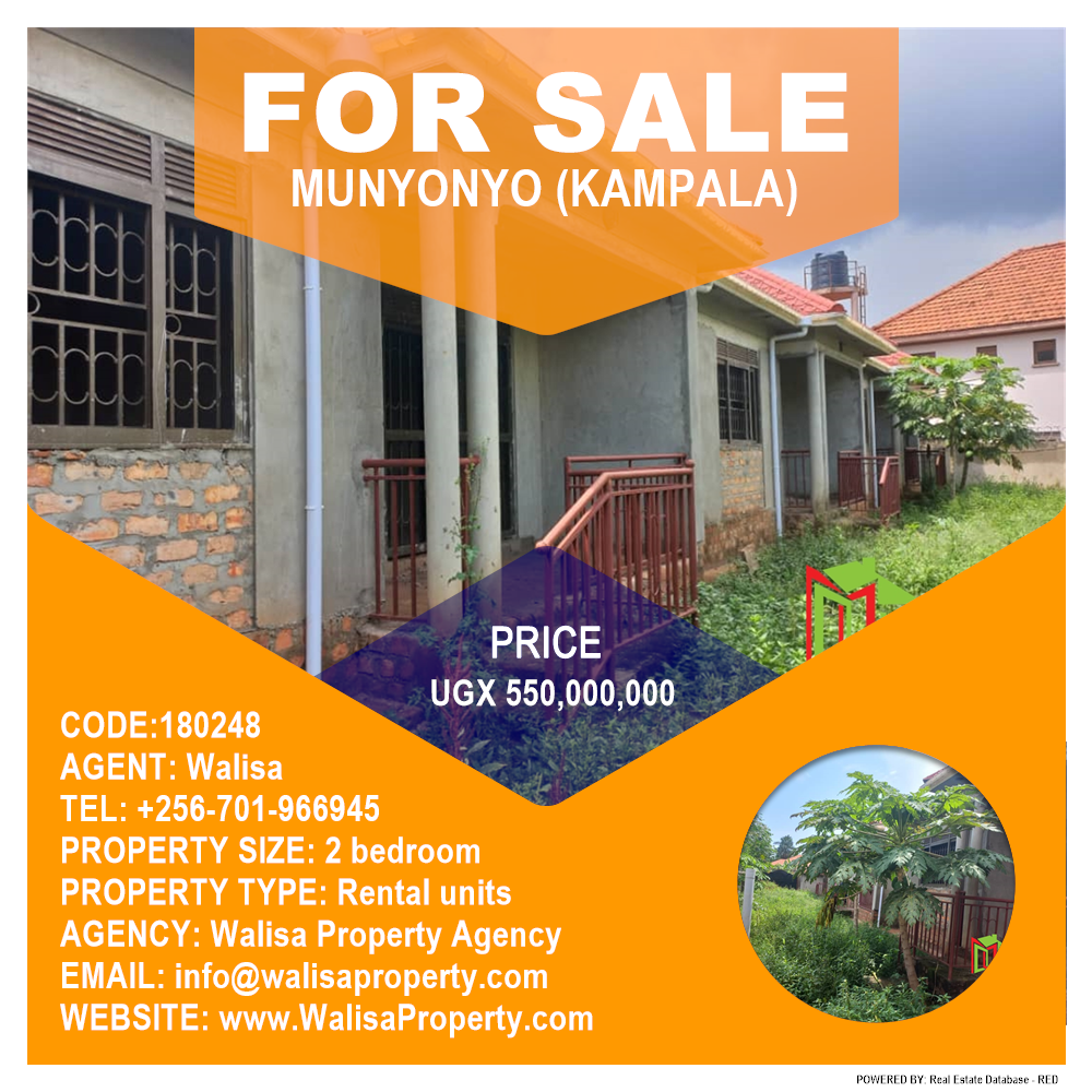 2 bedroom Rental units  for sale in Munyonyo Kampala Uganda, code: 180248