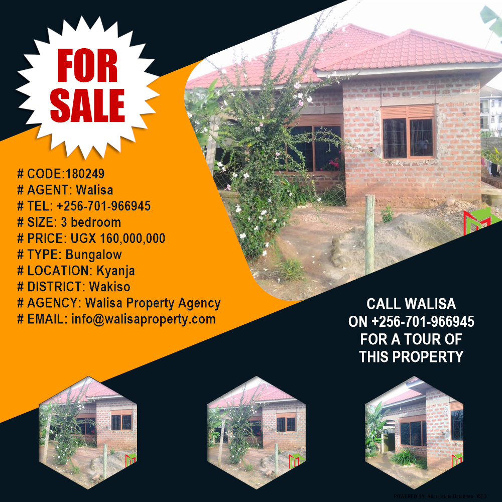 3 bedroom Bungalow  for sale in Kyanja Wakiso Uganda, code: 180249