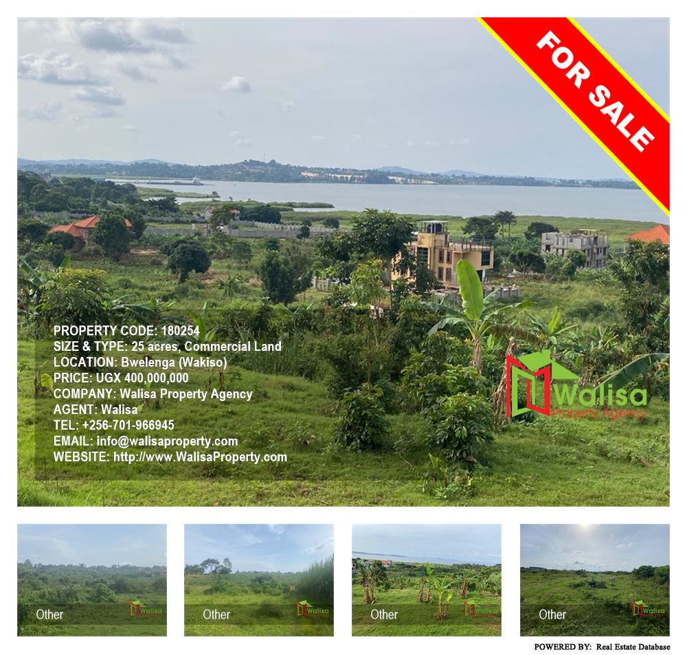 Commercial Land  for sale in Bwelenga Wakiso Uganda, code: 180254