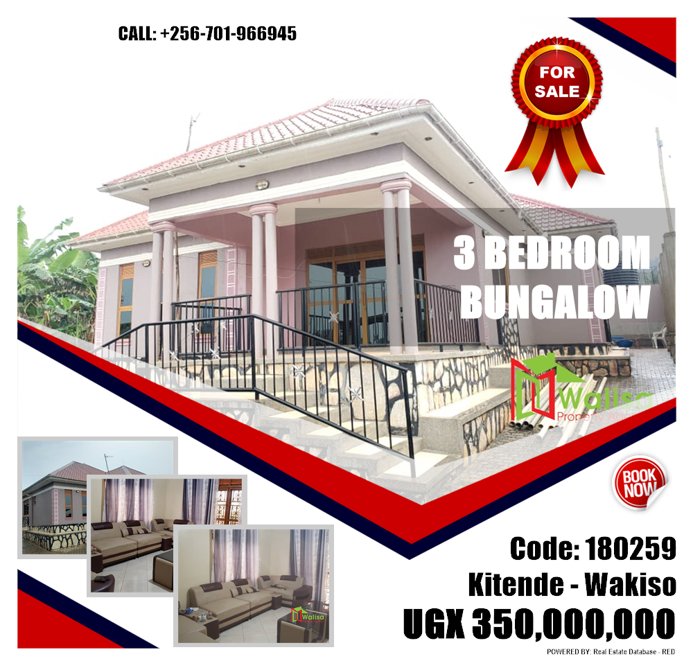 3 bedroom Bungalow  for sale in Kitende Wakiso Uganda, code: 180259