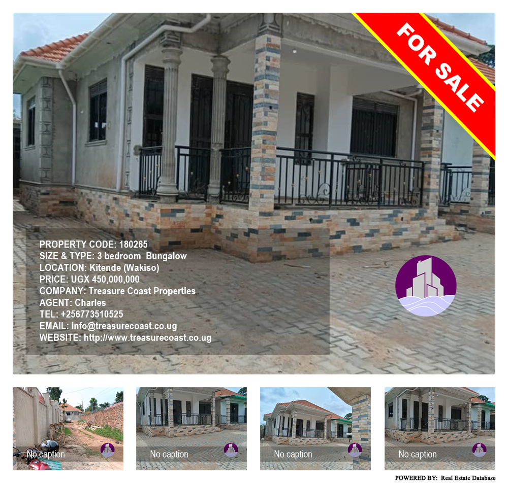3 bedroom Bungalow  for sale in Kitende Wakiso Uganda, code: 180265