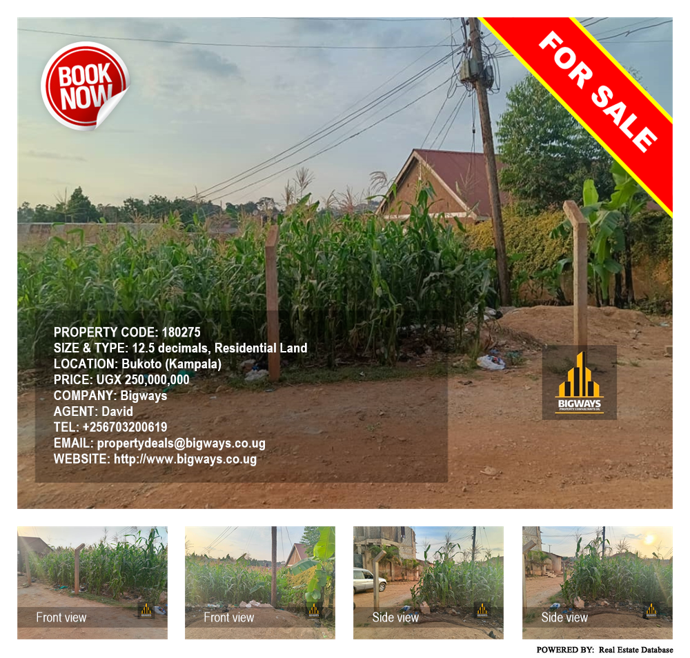 Residential Land  for sale in Bukoto Kampala Uganda, code: 180275