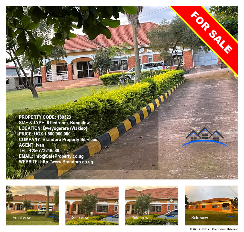 6 bedroom Bungalow  for sale in Bweyogerere Wakiso Uganda, code: 180323