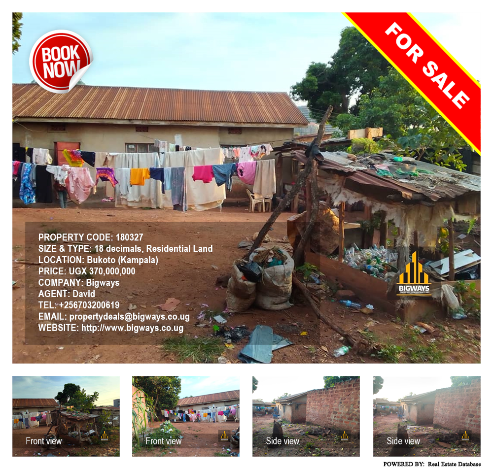 Residential Land  for sale in Bukoto Kampala Uganda, code: 180327