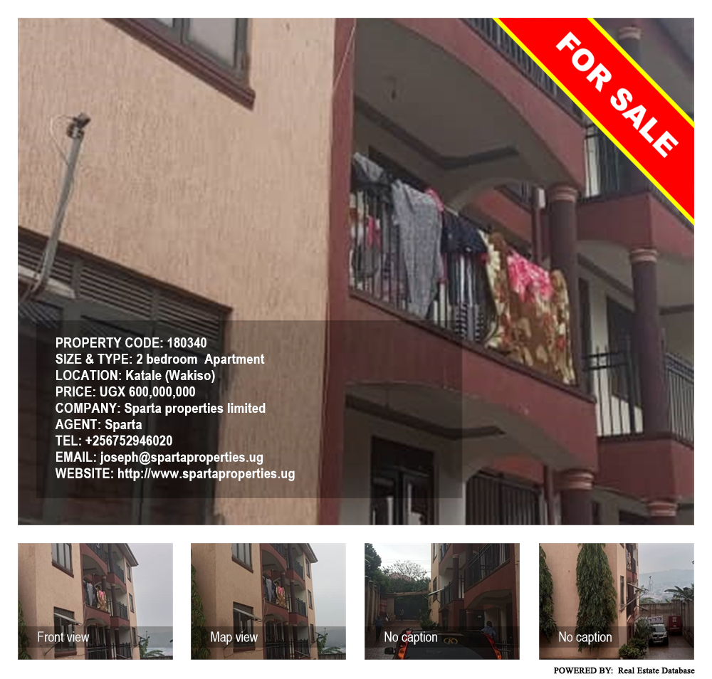 2 bedroom Apartment  for sale in Katale Wakiso Uganda, code: 180340
