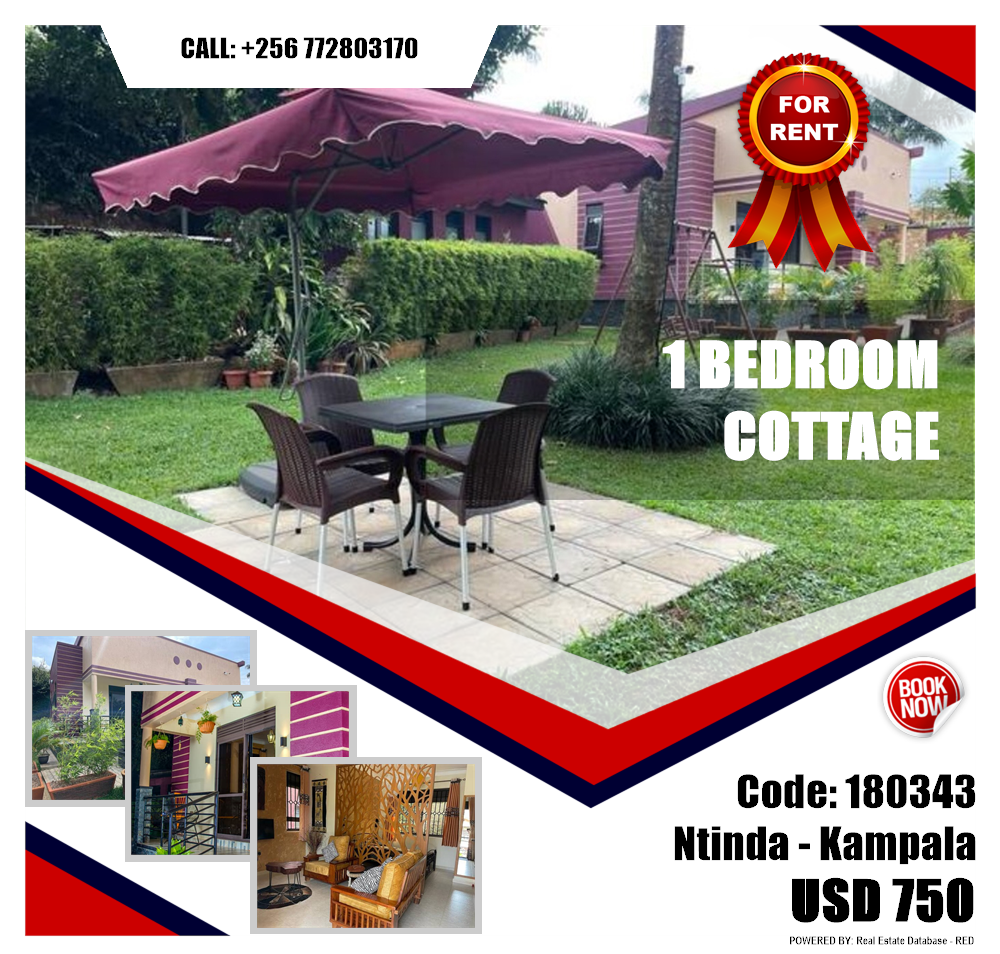 1 bedroom Cottage  for rent in Ntinda Kampala Uganda, code: 180343