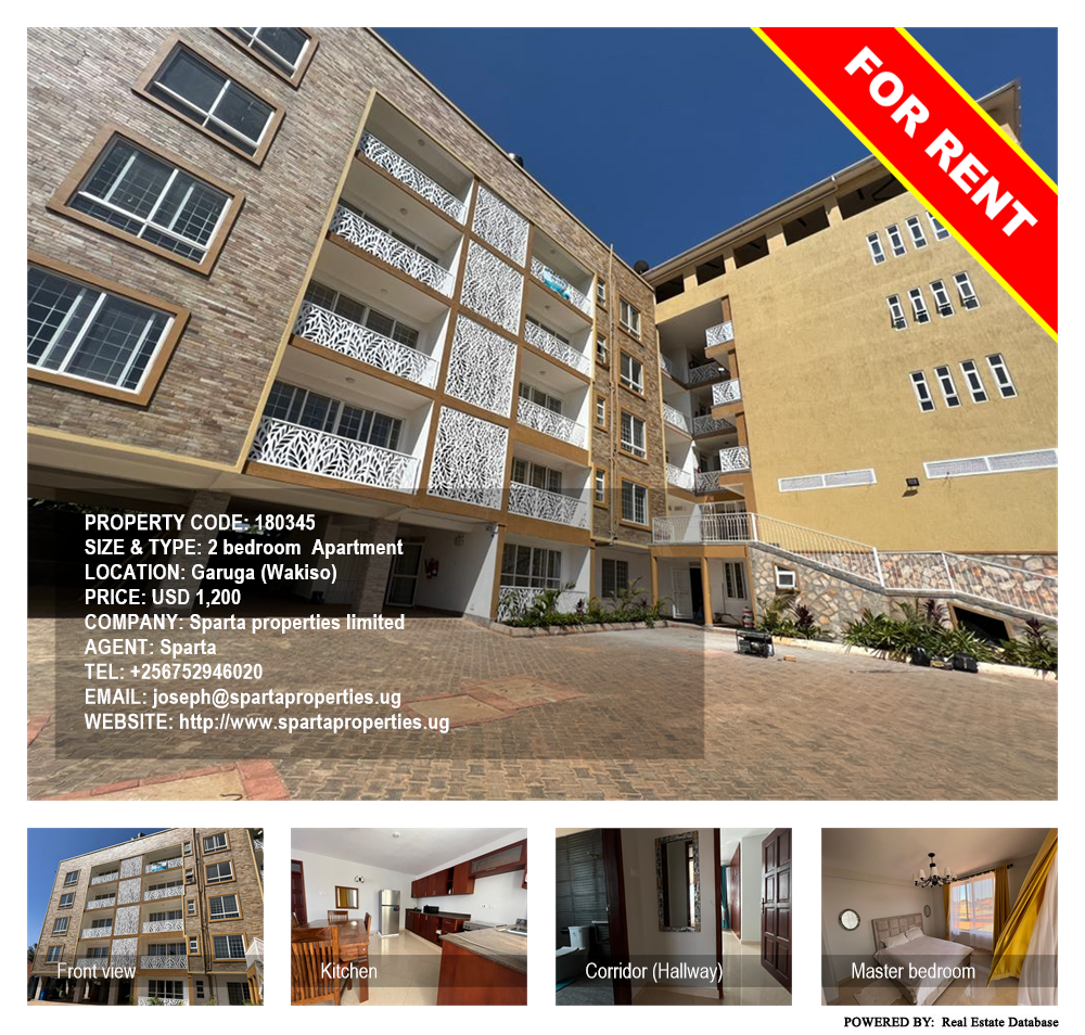 2 bedroom Apartment  for rent in Garuga Wakiso Uganda, code: 180345