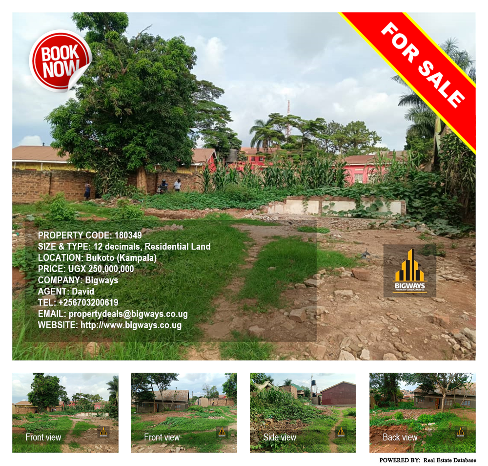 Residential Land  for sale in Bukoto Kampala Uganda, code: 180349