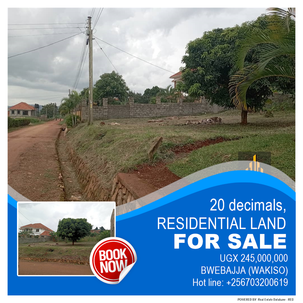 Residential Land  for sale in Bwebajja Wakiso Uganda, code: 180350