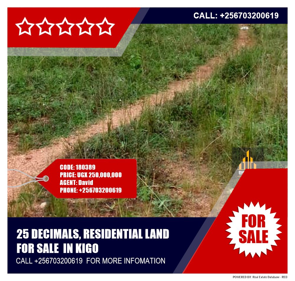 Residential Land  for sale in Kigo Wakiso Uganda, code: 180389