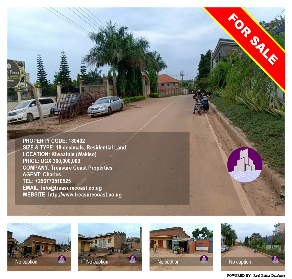 Residential Land  for sale in Kiwaatule Wakiso Uganda, code: 180402