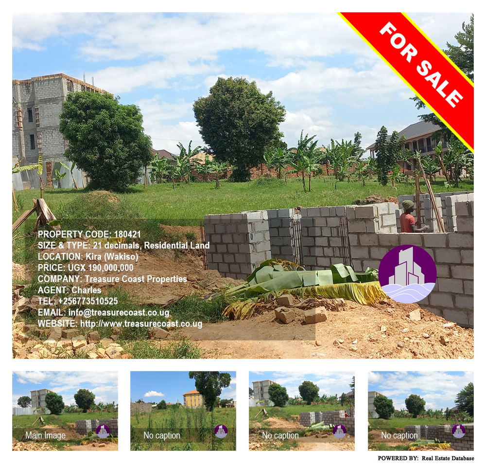 Residential Land  for sale in Kira Wakiso Uganda, code: 180421